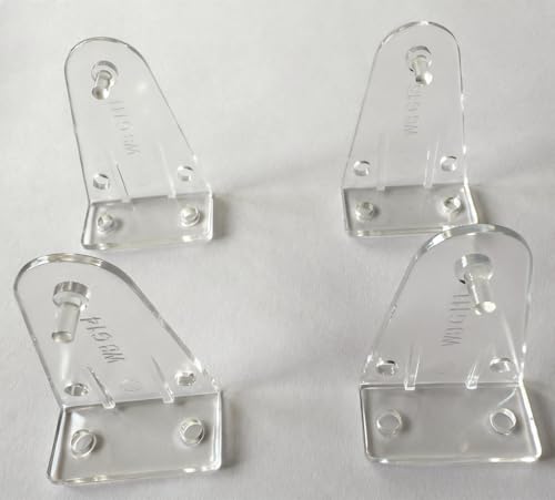 Hold Down Brackets for 1.5-Inch High Profile Blind Bottom Rails, 4 Pack