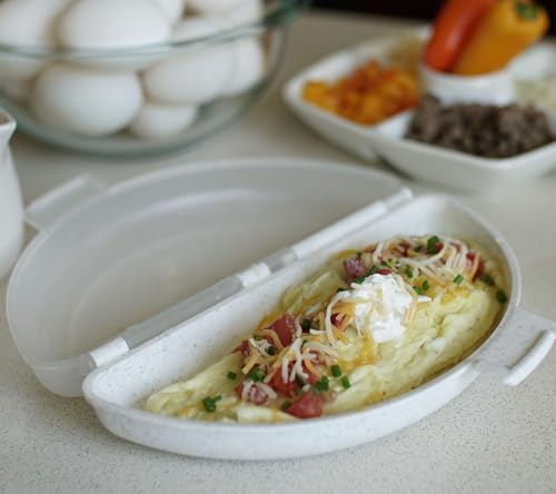 Microwave Omelet Maker, Nonstick 3-Egg Breakfast Cooker, BPA-Free