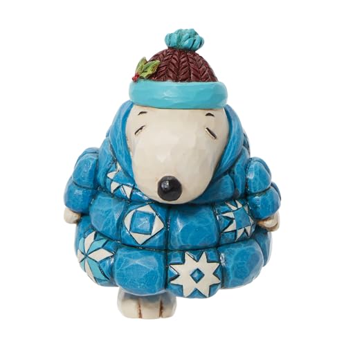 Snoopy Miniature Figurine in Puffer Coat by Jim Shore, 3.3 inch
