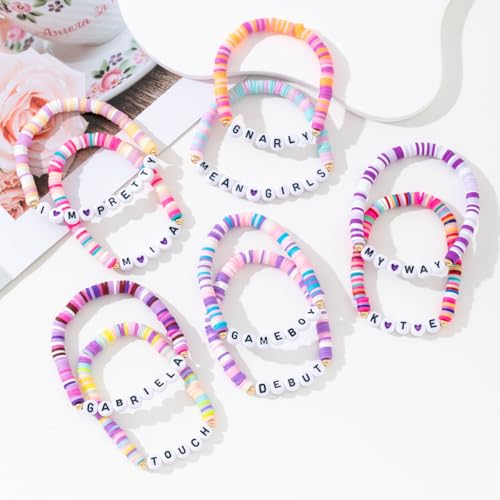 FMSAO 10-Pack Korea-Inspired Beaded Bracelets for Women, Fashion Jewelry
