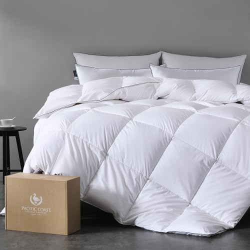 Premium King Size Goose Down Fiber Comforter - 420TC Cotton All-Season Insert