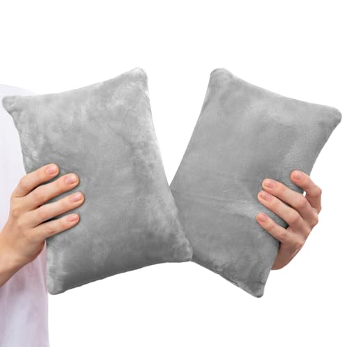 Memory Foam Mini Pillow 2-Pack, 11x7 Inches for Travel & Support