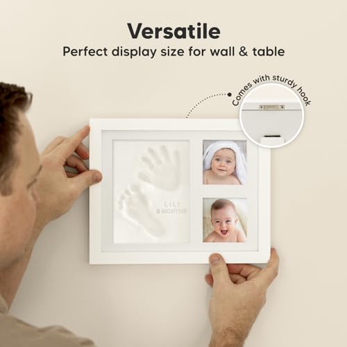 Baby Hand and Footprint Kit - Newborn Air-Dry Clay Keepsake Picture Frame