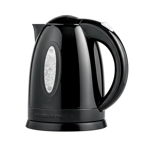 1.7L Fast Boiling Electric Kettle with Auto Shut-Off, 1100W, Black