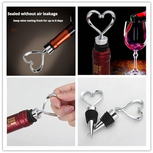 MiaoYfei Wing Corkscrew Wine Opener with Bottle Stopper - Premium Zinc Alloy, Easy-Open, Multi-Function Bar Tool