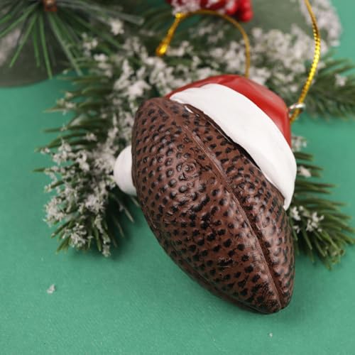 Needzo Football Christmas Ornament - Sports Holiday Decor, 2.5 Inch