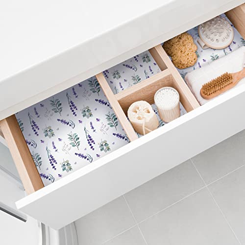 24 Sheets Scented Drawer Liners, Fresh Linen Fragrant Paper for Closet Dresser