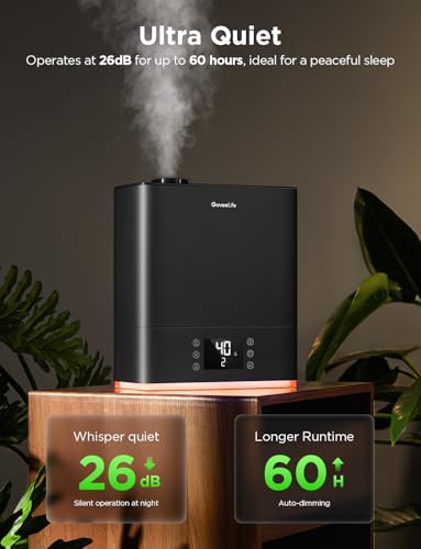 Smart Cool Mist Humidifier 6L Top Fill for Bedroom with App Voice Control