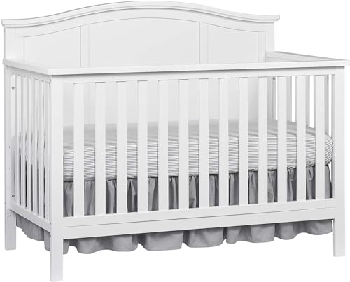 4-in-1 Convertible Crib and Changing Station Nursery Set - Snow White