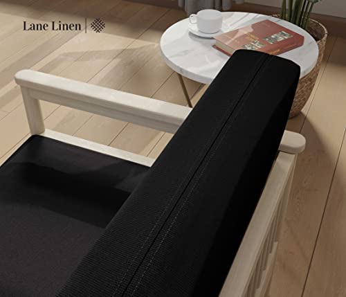 Full Size Futon Cover - 100% Cotton Slipcover, Black