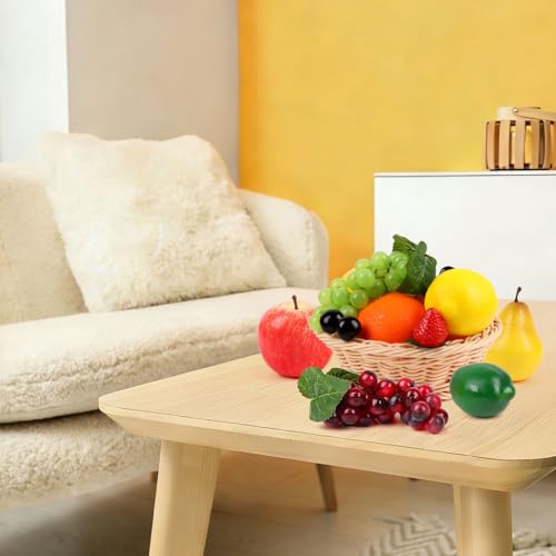 24-Piece Realistic Fake Fruit Set for Home Decor & Parties