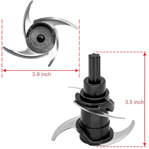 4-Blade Replacement Assembly for 16oz Food Chopper Bowl