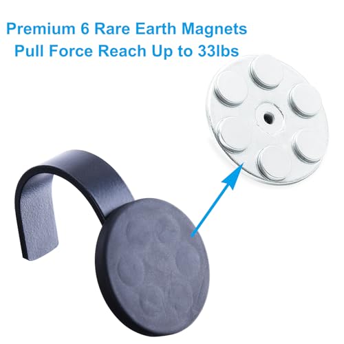 Strong Magnetic Wreath Hanger for Metal Doors - Anti-Scratch Hook Holder