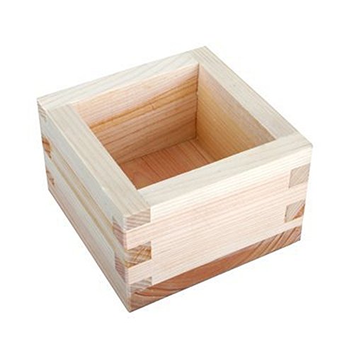 JapanBargain 4 oz Hinoki Wood Sake Masu Cup with Longevity Engraving - Japanese Tradition, Set of 4