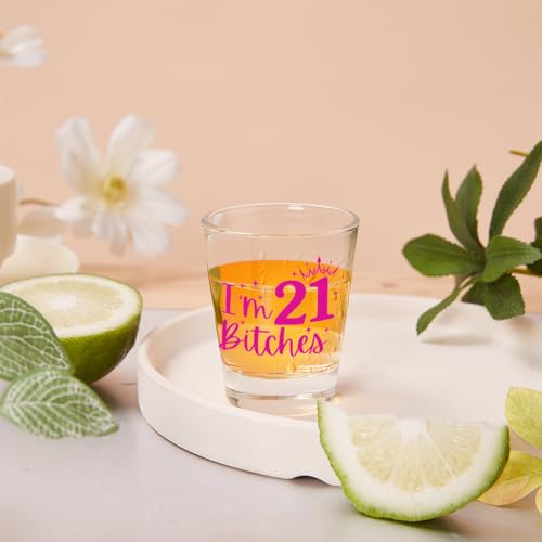 21st Birthday Shot Glass & Party Decoration - K Variation