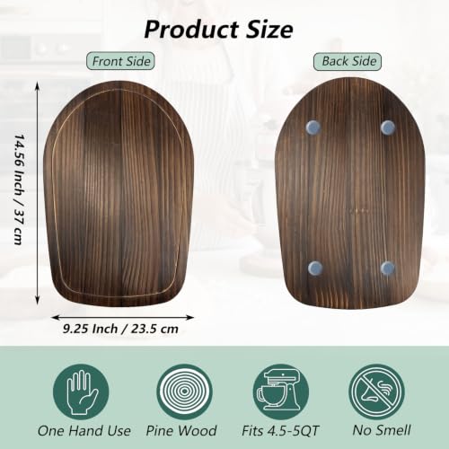 Pine Wood Appliance Slider Mat for 4.5-5 Quart Stand Mixers