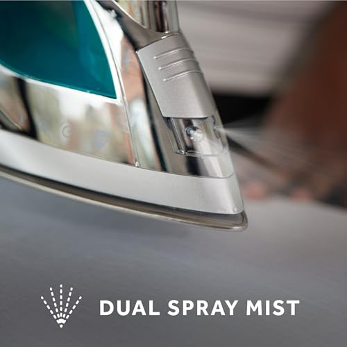1400W Steam Iron with Nonstick Soleplate and Auto Shut-Off