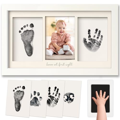 No-Mess Inkless Baby Hand and Footprint Frame Kit - Newborn Keepsake