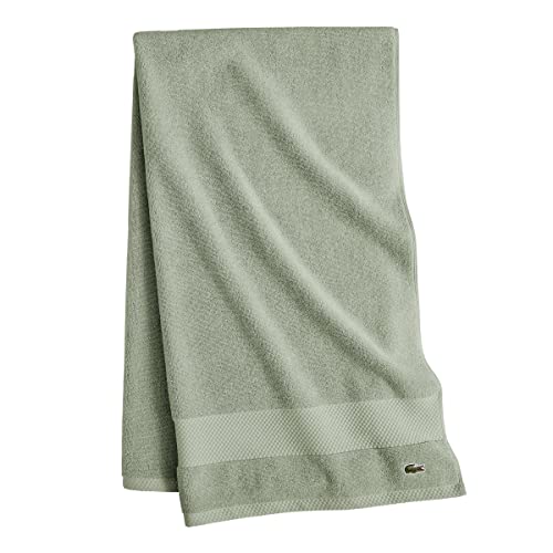 Lacoste Heritage Supima Cotton Bath Towel Aloe 30" x 54"
