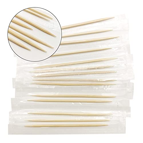 BLUE TOP Cello Wrapped Bamboo Toothpicks 1000 Pack - Food & Cocktail Picks