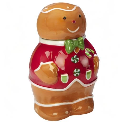 Certified International Holiday Magic Gingerbread 3D Cookie Jar - 72 oz.
