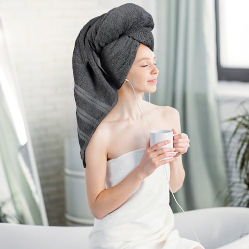 Utopia Towels 4-Pack Oversized XL Bath Towels, 30x60 in, Grey