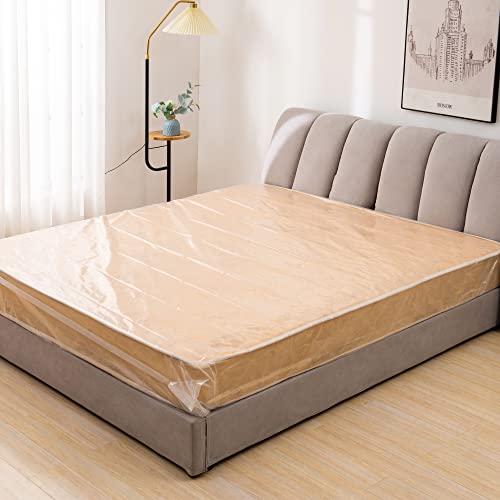 King Mattress Storage Bag - 1.5 Mil Waterproof Plastic Cover