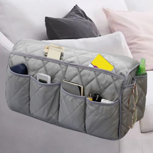 Armchair Caddy Sofa Armrest Organizer with 18 Pockets for Remote and Phone