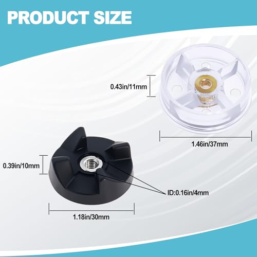 Blender Motor Base and Blade Gear Replacement Kit for 250W Models