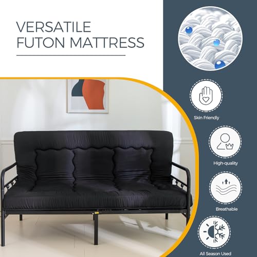 6-Inch Extra Thick Japanese Floor Mattress, Queen Size Foldable Futon Pad
