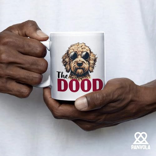 Panvola The Dood Goldendoodle Mug 11oz White – Ceramic Coffee Cup Gift