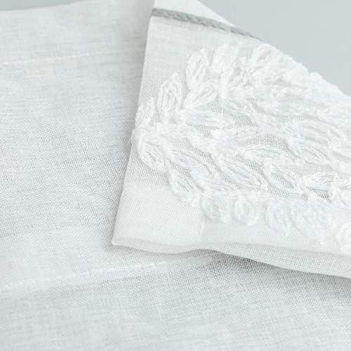 Leaf Pattern Tier Curtain & Valance Set – 3 Panels for Kitchen