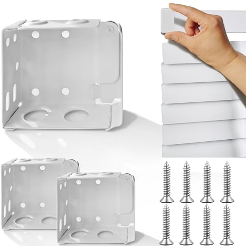 2-Inch High Profile Mini Blind Brackets, Steel Window Headrail Holders