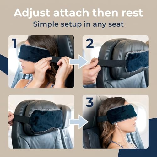 Travel Pillow with Adjustable Straps for Neck Support