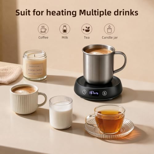 Electric Coffee Mug Warmer Set for Desk Office & Home Use
