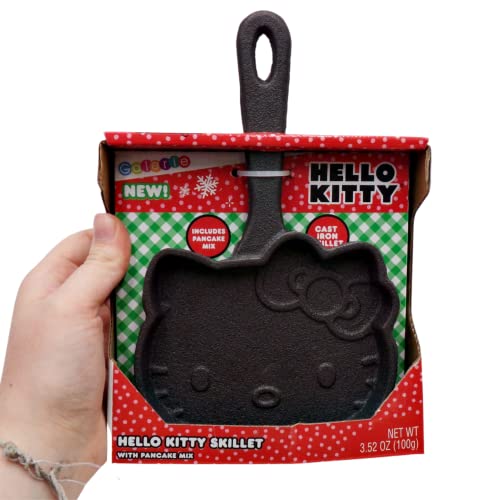 Hello Kitty Pancake Skillet with Mix - Mini Maker Mold for Kids, Christmas Gift