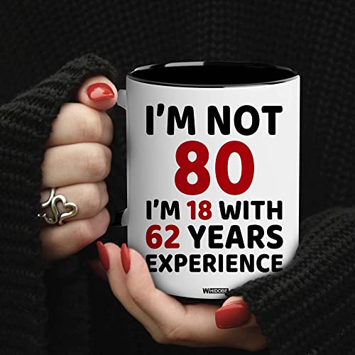 80th Birthday Mug for Men Women - 80th Variation - Gift for Grandma Grandpa Mom Dad