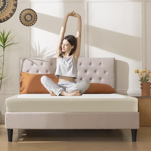 Queen Stretch Box Spring Cover - 4-Sided Bed Skirt Alternative