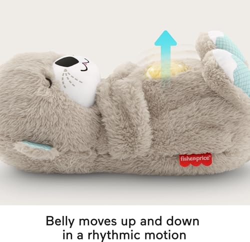 Plush Otter Baby Sound Machine with Breathing Motion & Calming Music