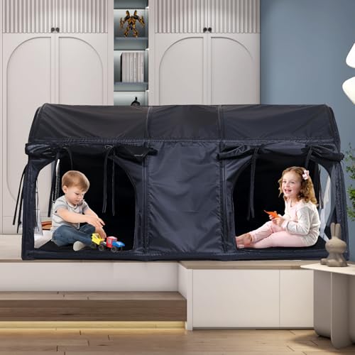 Blackout Sensory Bed Tent for Kids - Calming Privacy Hideaway