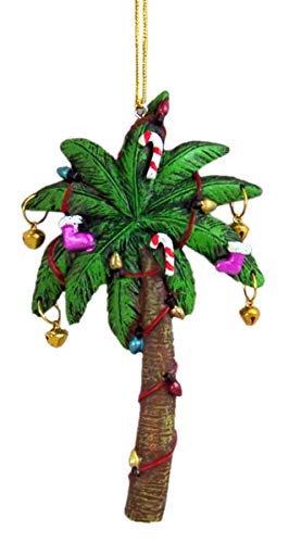 Tropical Christmas Palm Tree Hanging Ornament - Festive Holiday Decor