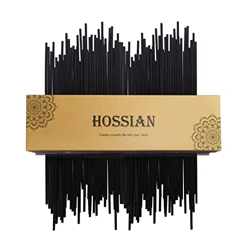 HOSSIAN Black Fibre Reed Diffuser Sticks 7.5 Inch, 50 Pcs Replacement Aromatherapy Reeds