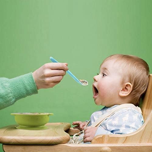 PandaEar Baby Silicone Soft Spoons - Gum-Friendly Training Feeding Set for Toddlers | BPA Free 6 Pack