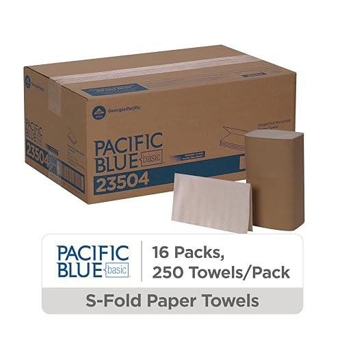 Brown Recycled Singlefold Paper Towels, 9.2 x 10.2 Inches, 4000 Count Case