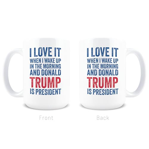15oz Patriotic Republican Coffee Mug - Funny Trump Gift for Men
