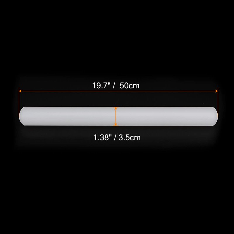 HARFINGTON Fondant Rolling Pin 20 Inch x 1.38 Inch PP Plastic Non-Stick Fondant Roller Dough Roller Kitchen Decorating Tools for Fondant Cookie Pastry Pizza Clay Dough