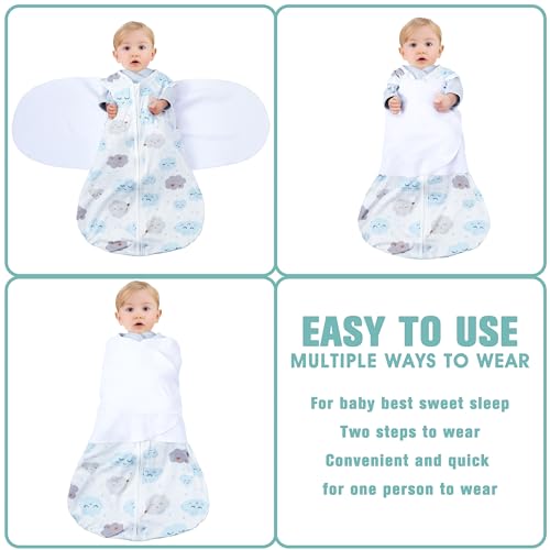 3-Way Adjustable Baby Sleep Sack & Swaddle - Wearable Blanket (3-6 Months)