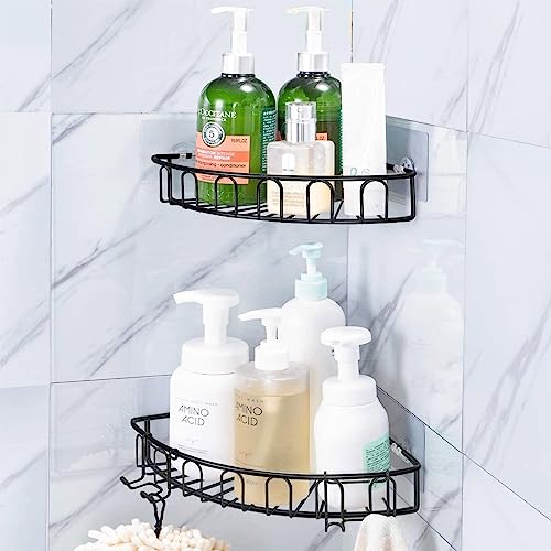 15 Pack Shower Caddy Adhesive Replacement Hooks, No-Drill Wall Mount