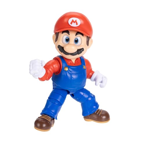 5-Inch Mario Action Figure with Glow-in-the-Dark Luma Star Accessory