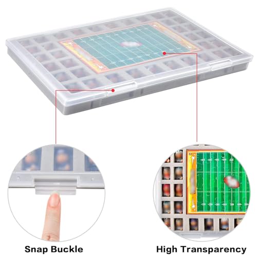 Clear Plastic Mini Figure Storage Box - 36-Slot Organizer & Puzzle Case